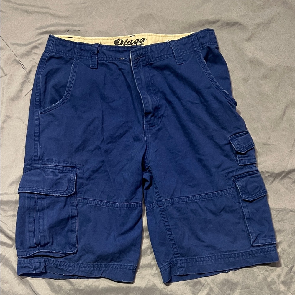 Plugg Men's Navy Cargo Shorts